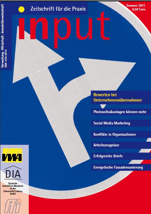 Wirtschaftsmagazin input Ausgabe 01/2011