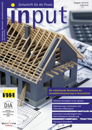 Wirtschaftszeitschrift Input Ausgabe Winter 2017/2018